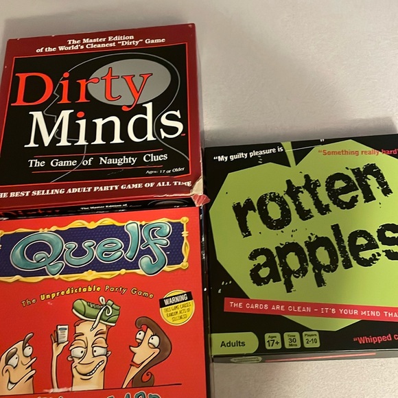 Other - Adult Games Rotten Apples,Dirty Minds & Quelf Game Bundle